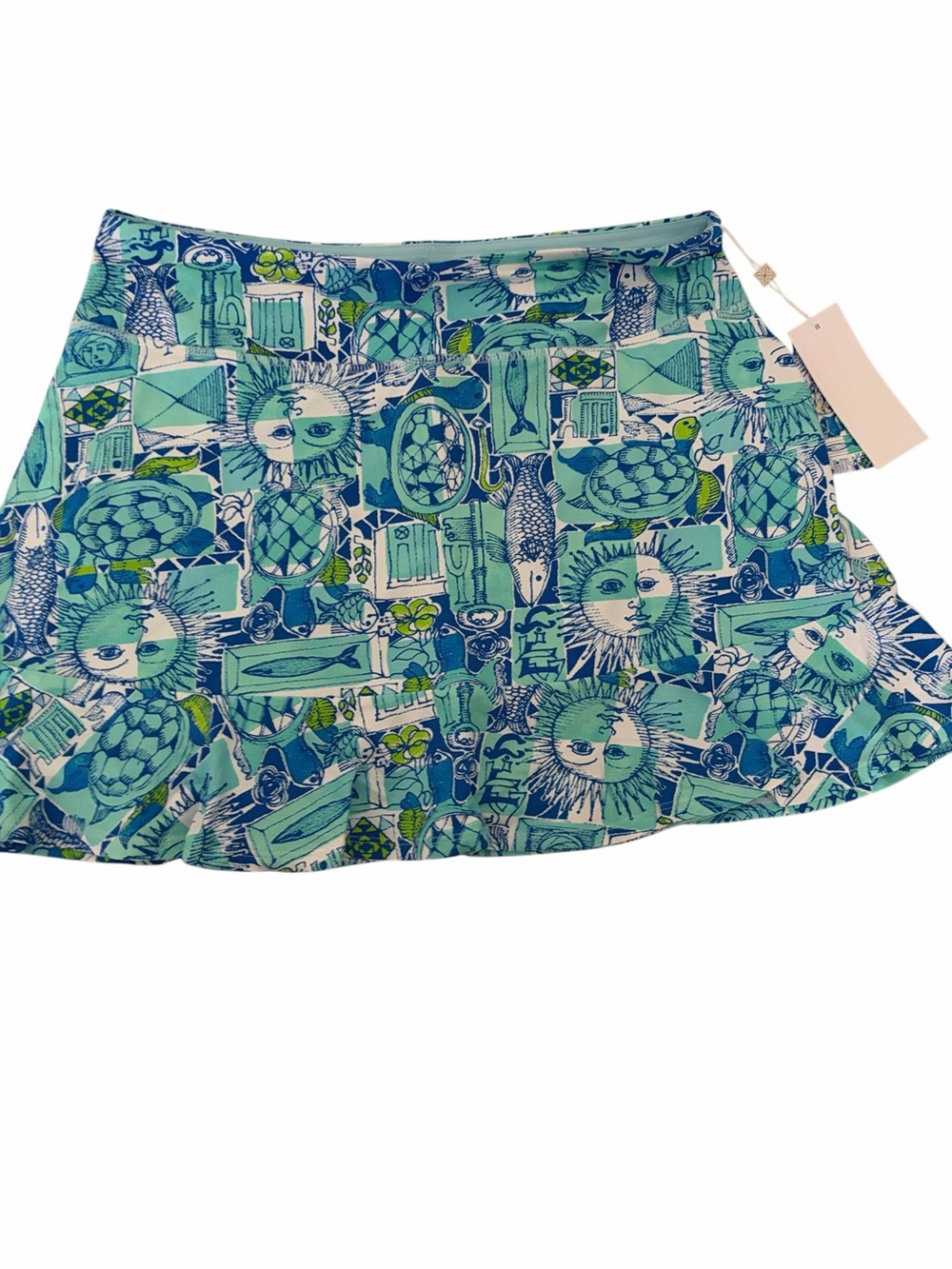 NWT Lilly Pulitzer Zadora High Rise Skort size large. - Picture 2 of 5